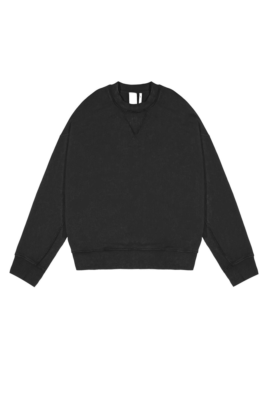 Neutrals Dust Black Crew Neck Sweatshirt | Jaded London